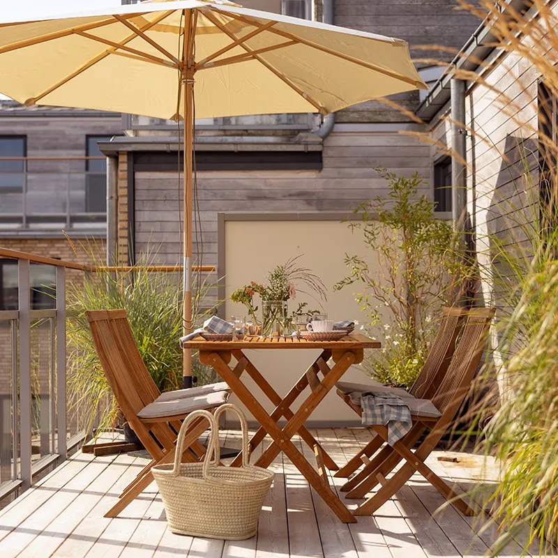 Turin matstol natur teak 