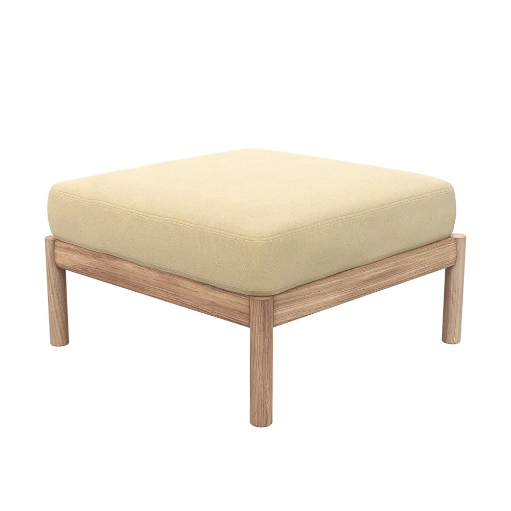 skagerak, tradition fotpall honey yellow/teak