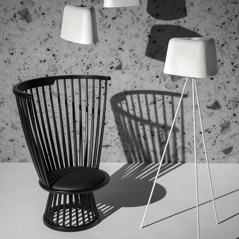 Fan Loungefåtölj Black