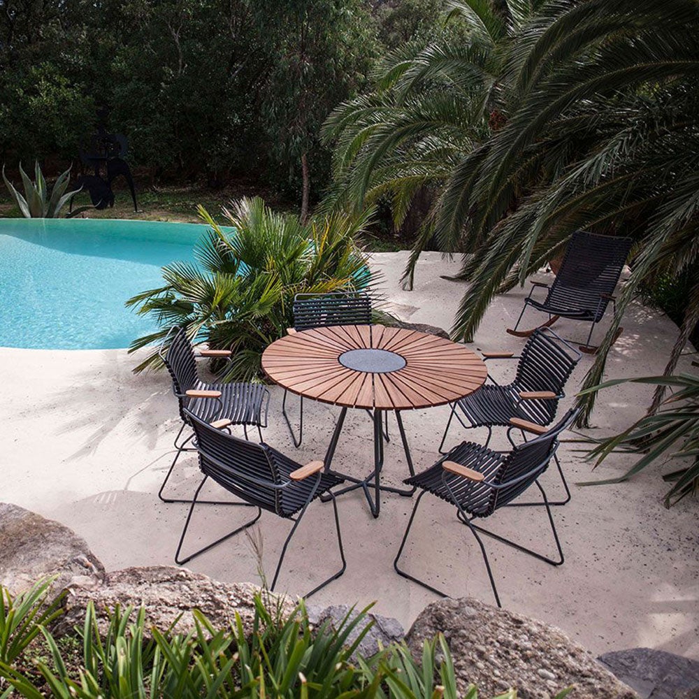 Click karmstol pine green / grey bamboo