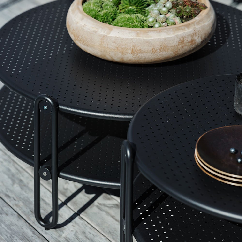 Blixt soffbord 85  cm svart 