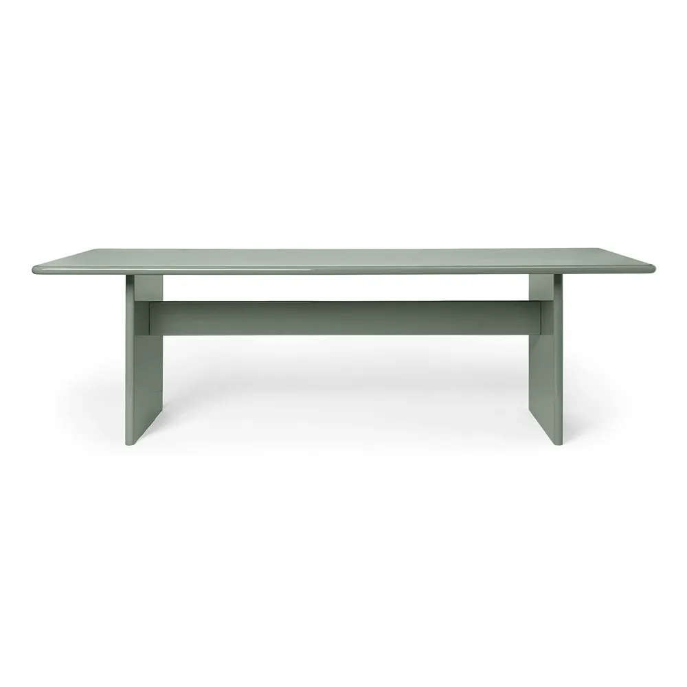 Produktfoto för Ferm Living - Rink Dining Table - Matbord - Tea Green - W90 x H74 x D240 cm