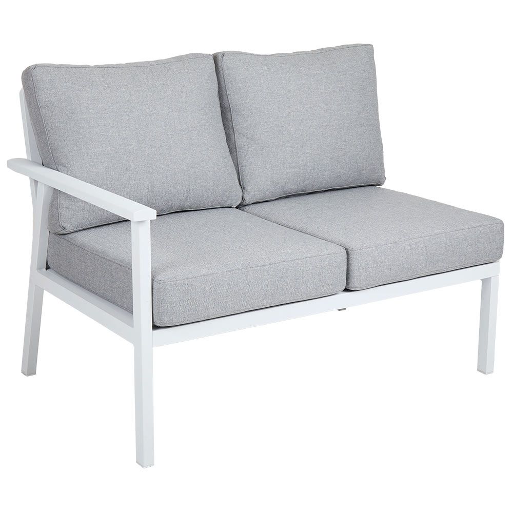 Samvaro avslut vänster+höger vit / grå 