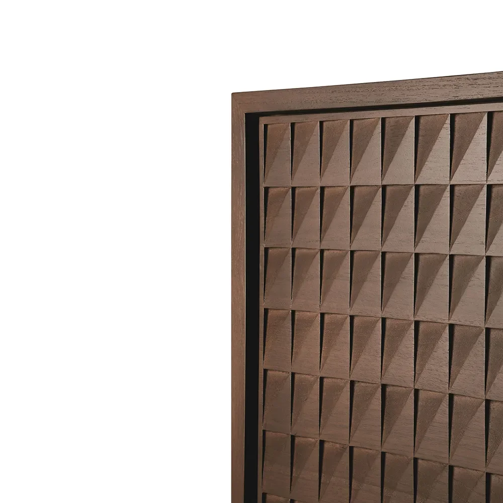 TV-bänk i teak Sono Light Brown L212 cm