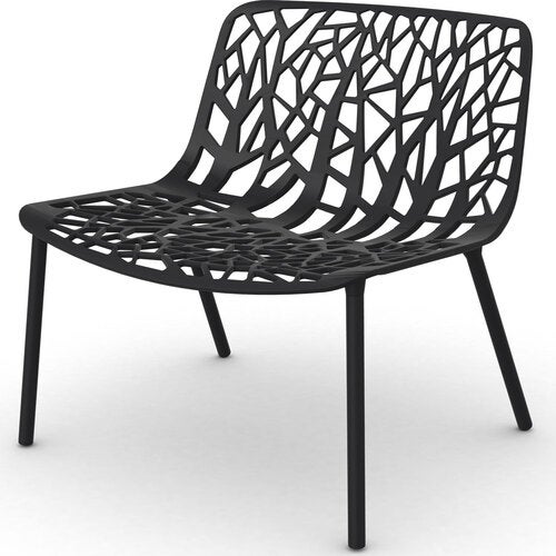 Forest loungefåtölj Black