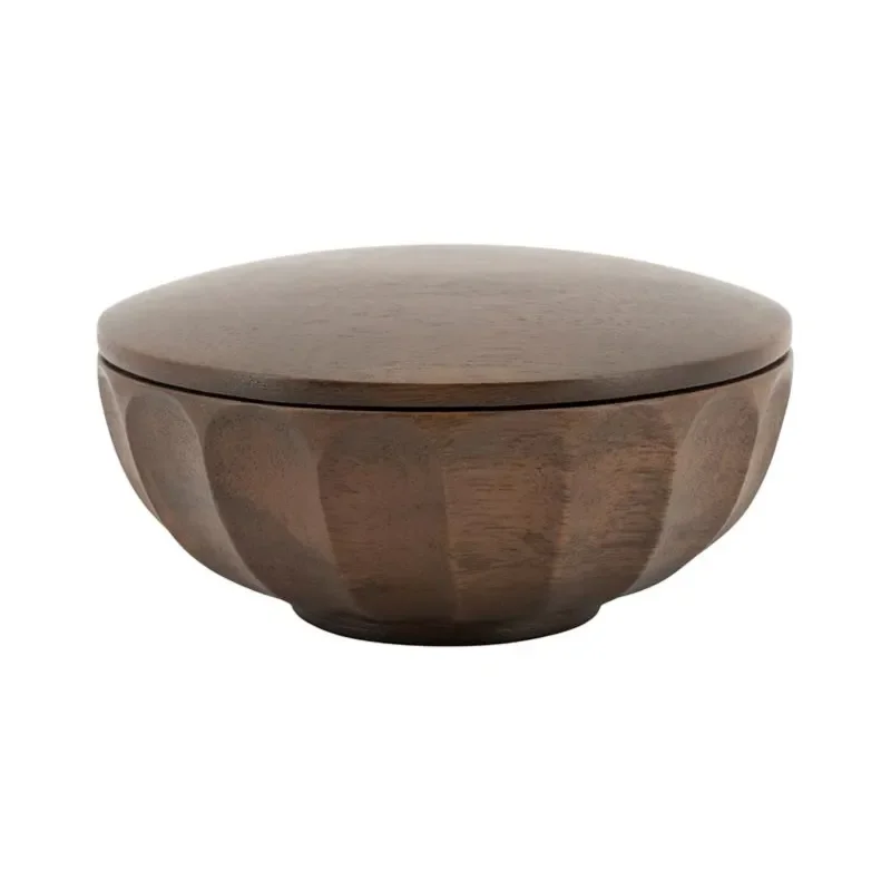 Storage bowl Yori small 13,7x13,7x6,5 cm Mangoträ dark brown