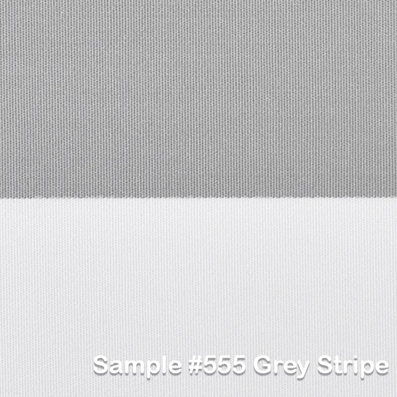 Fortano 300x300 cm parasoll alu Cat.5 555 Grey Stripe