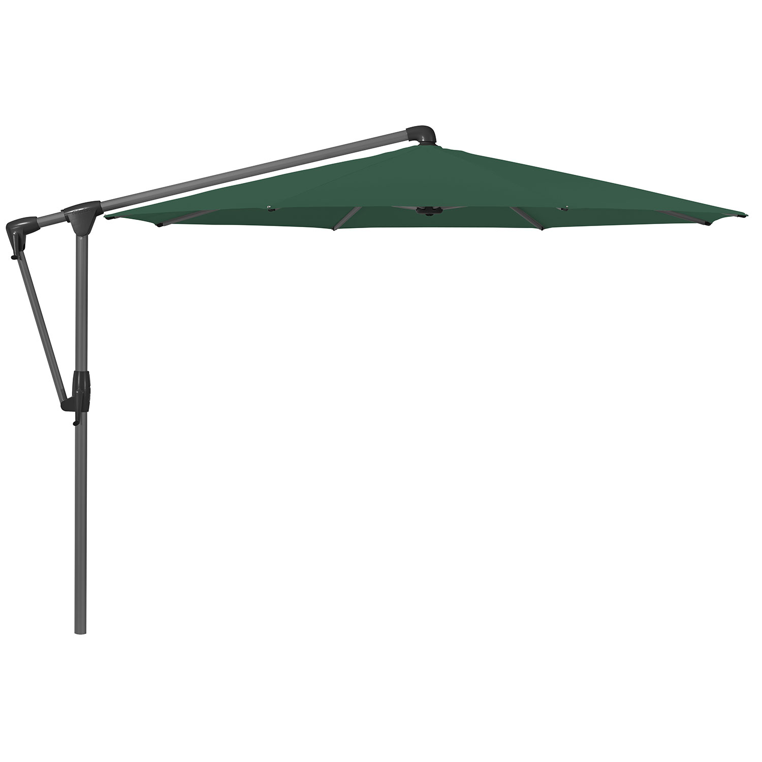 Sunwing Casa frihängande parasoll 330 cm kat.5 antracite alu / 521 aloe