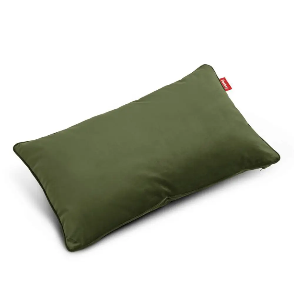 recycled king prydnadskudde velvet deep green