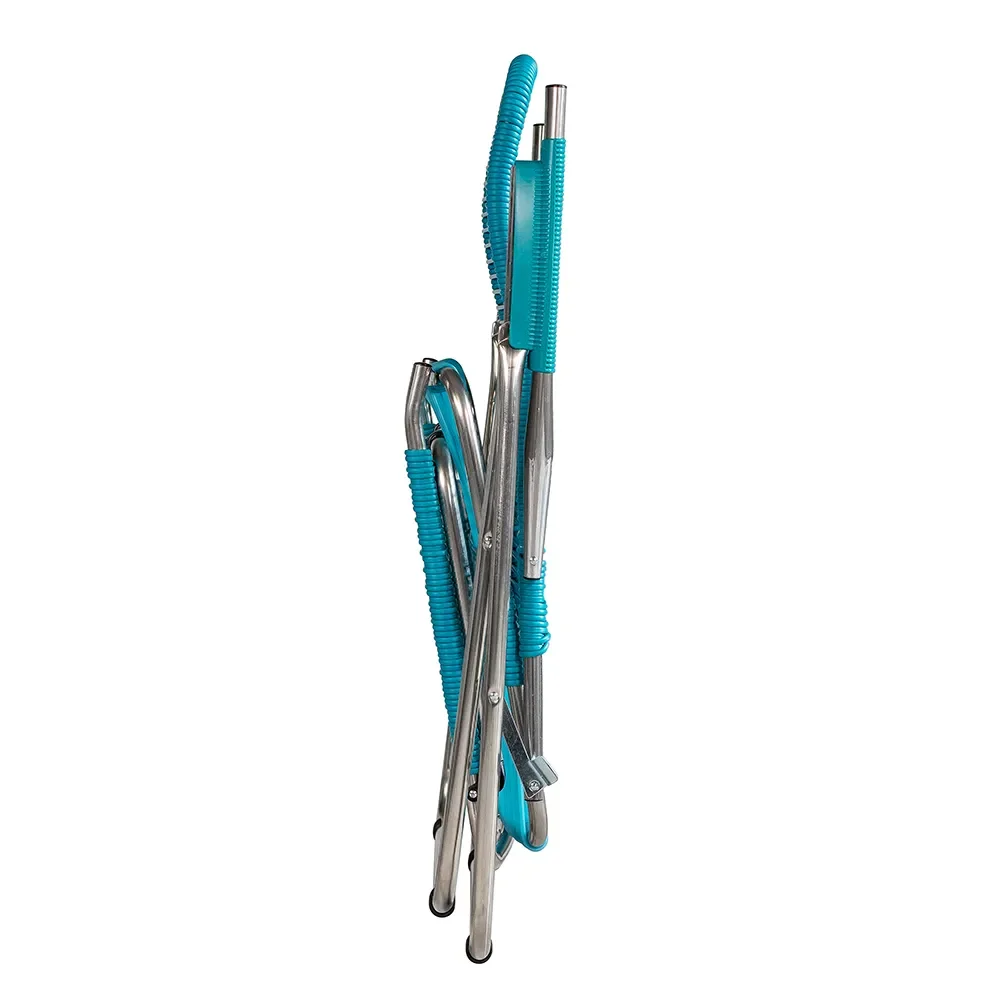 Spaghetti solstol matt turquoise aluminium