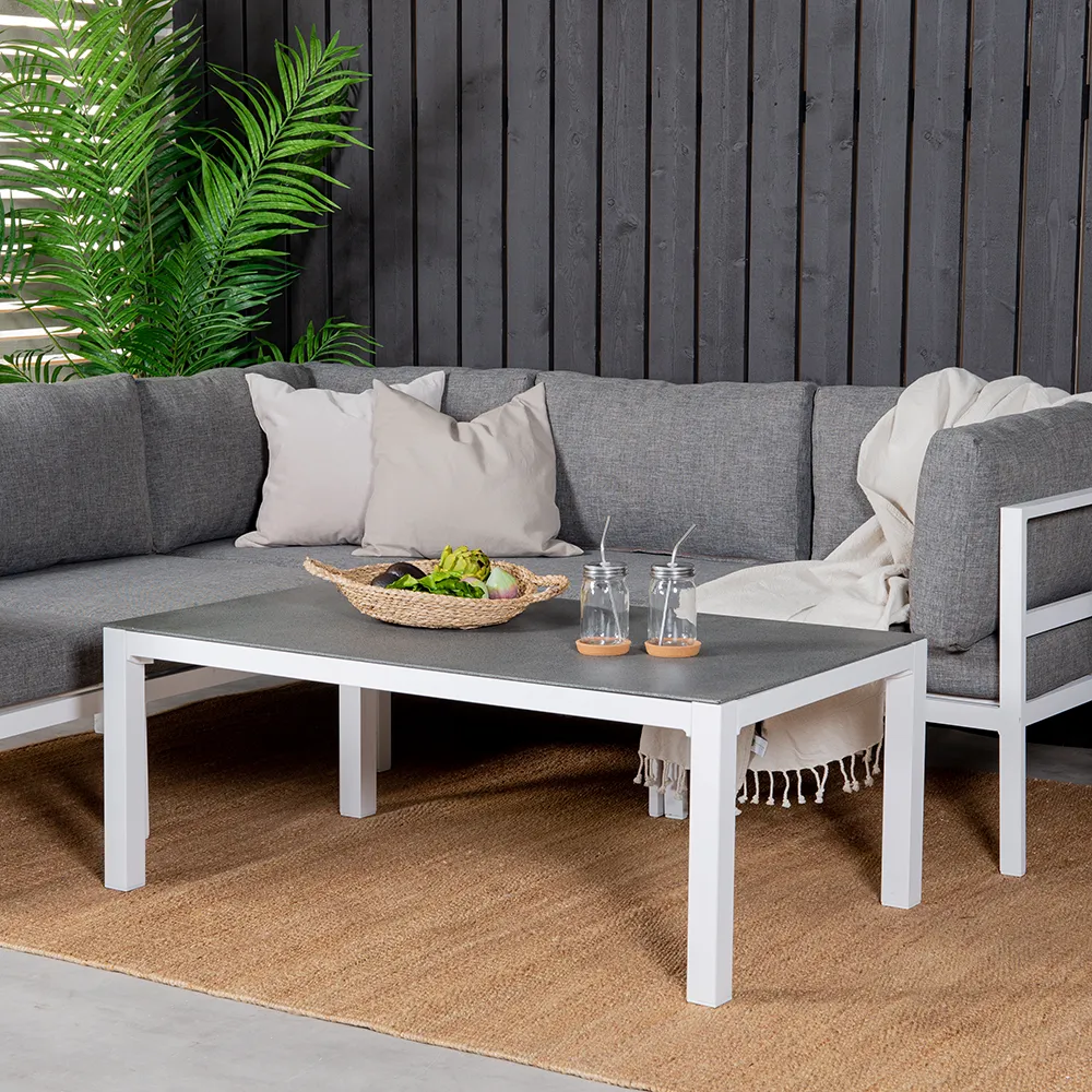 Alternativ bild 1 för Venture Design, Copacabana soffbord 120x70 cm Vit/Grå