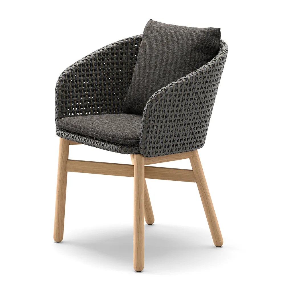 Dedon, Mbrace karmstol med teak AW6 teak 0205 arabica 0126