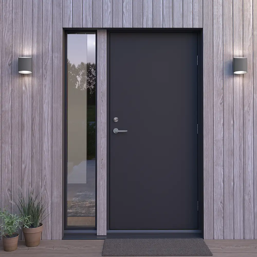 Sinne vägglampa IP44 grafitstruktur LED