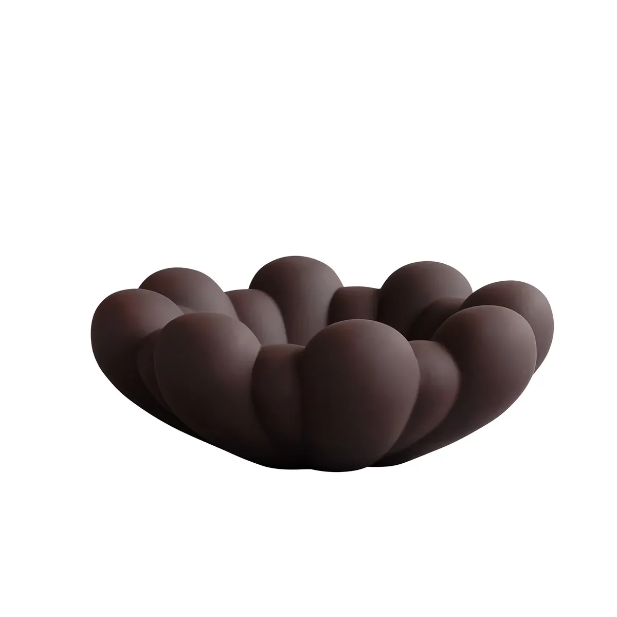 101 Copenhagen, Handgjord Dekorationsskål Bloom Chocolate Brown Ø 44 cm