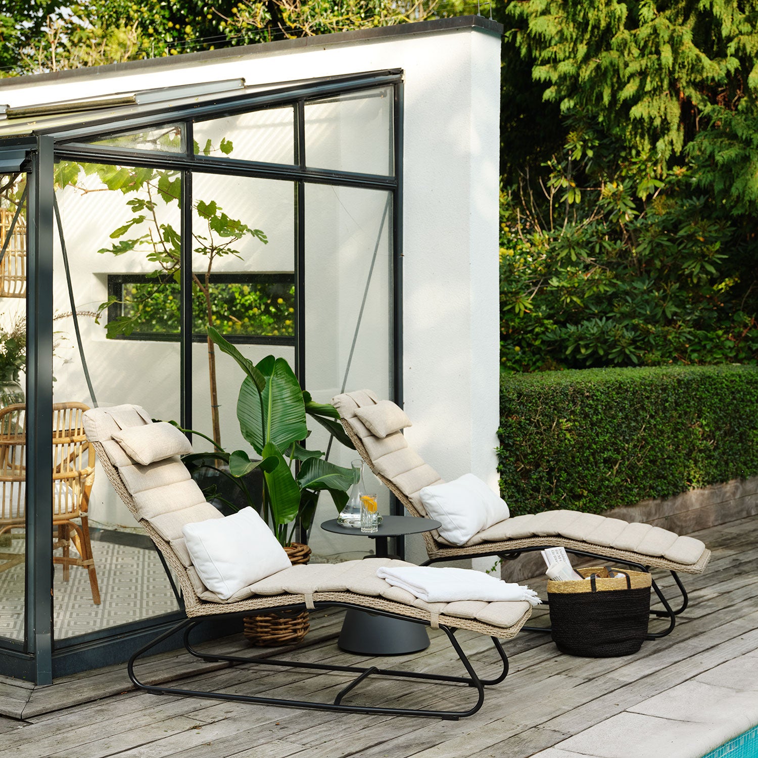 Akleja vilsäng beige med dyna 