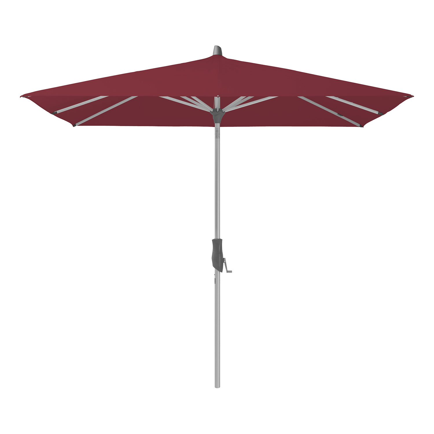 Alu-twist parasoll 240×240 cm cm kat.5 645 burgundy