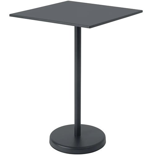 Linear Steel Barbord 70x70 cm Anthracite Black 
