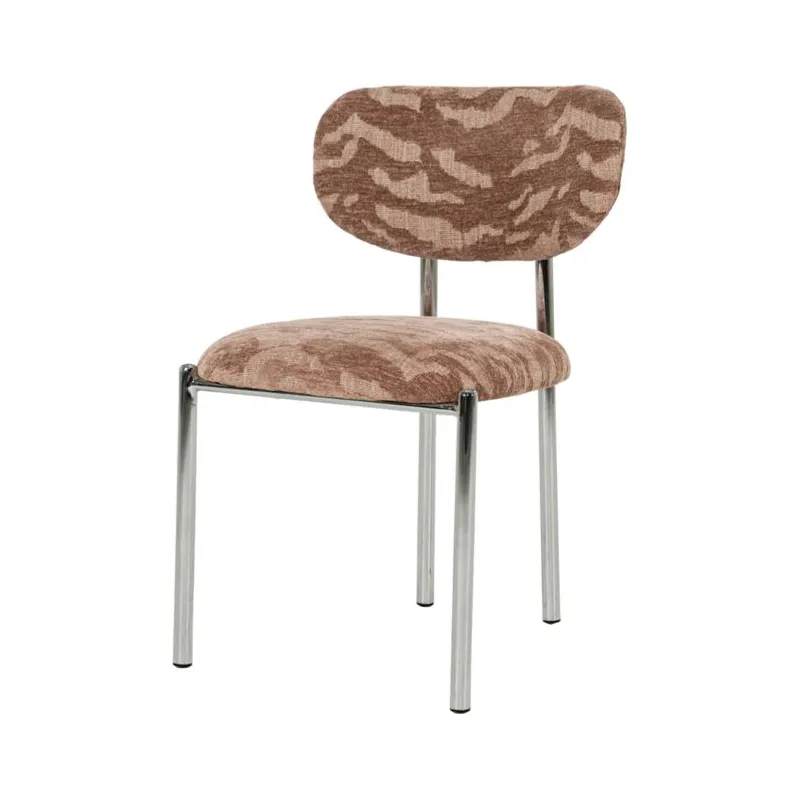 Saint Germain 51x57x81,5 cm Metall, Skumplast & Tyg Rosa