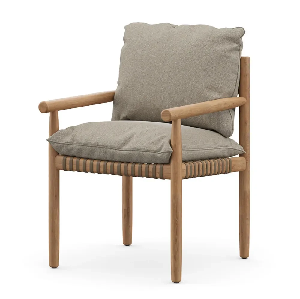 Dedon, TIBBO karmstol BPR teak 0205 vulcano matte 0122