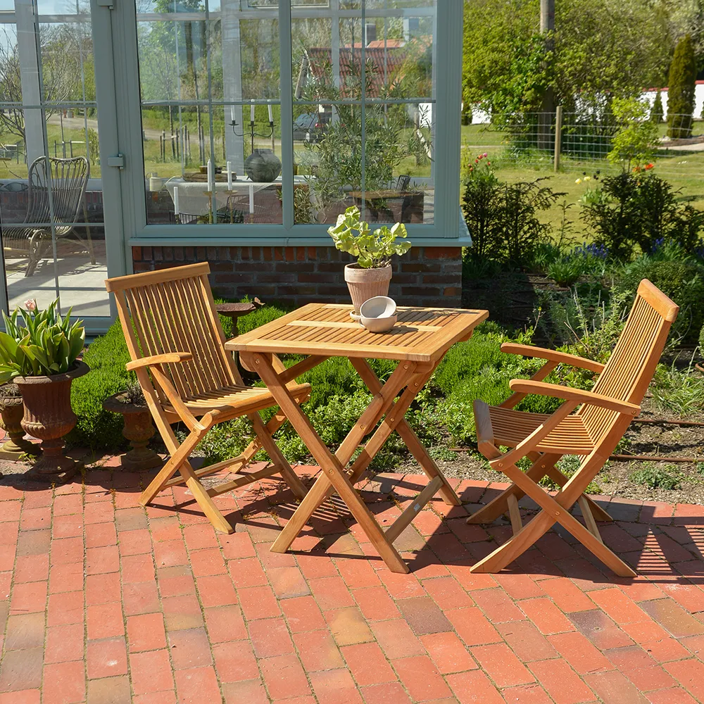 Turin karmstol natur teak 