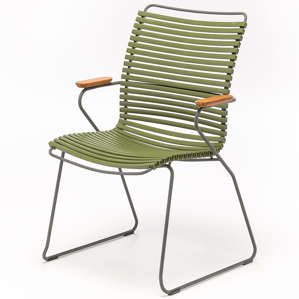 houe, click karmstol hög rygg olivgrön