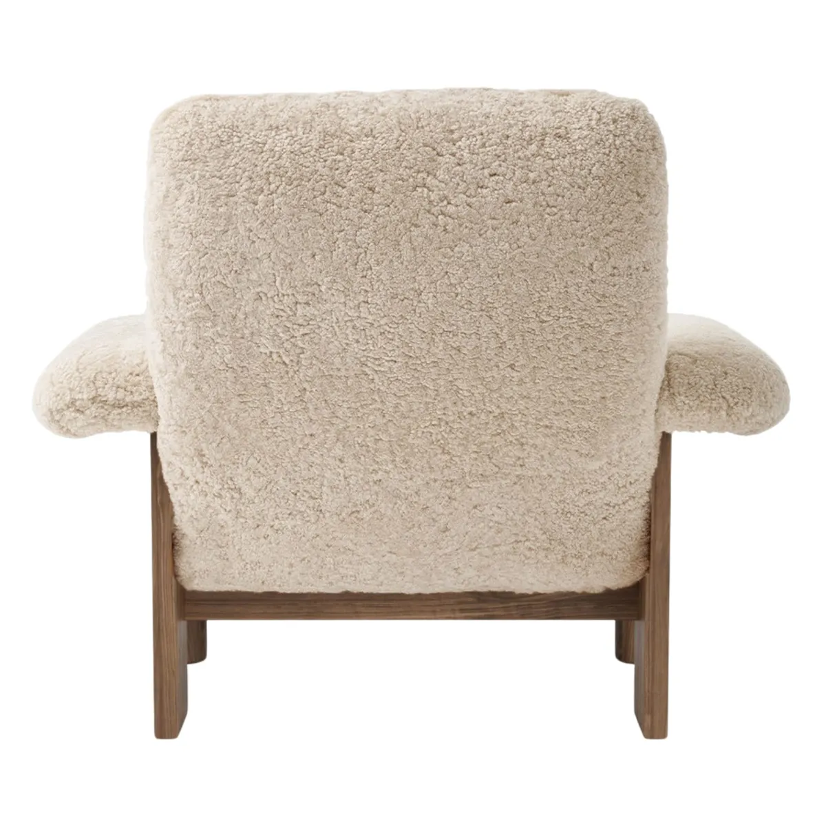 Brasilia loungestol valnöt, Sheepskin Nevotex Nature