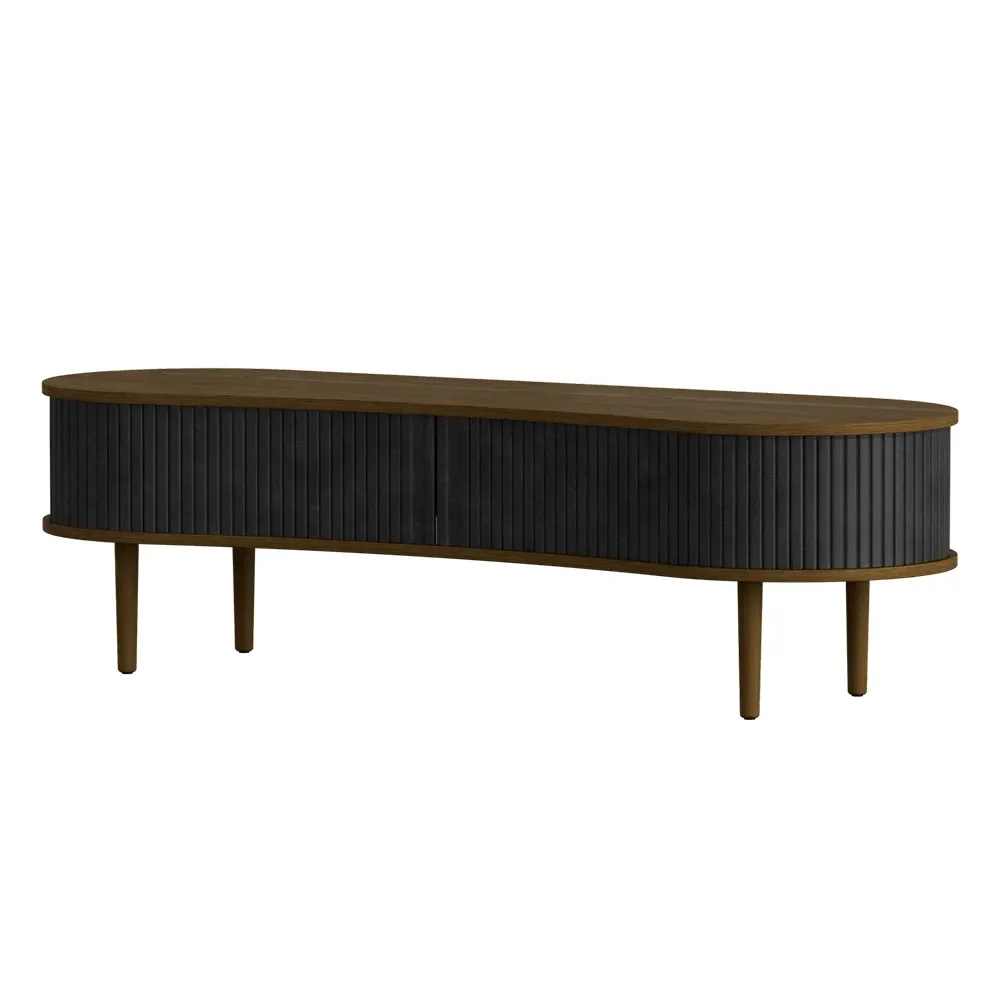 umage, audacious tv-bänk mörk ek/charcoal