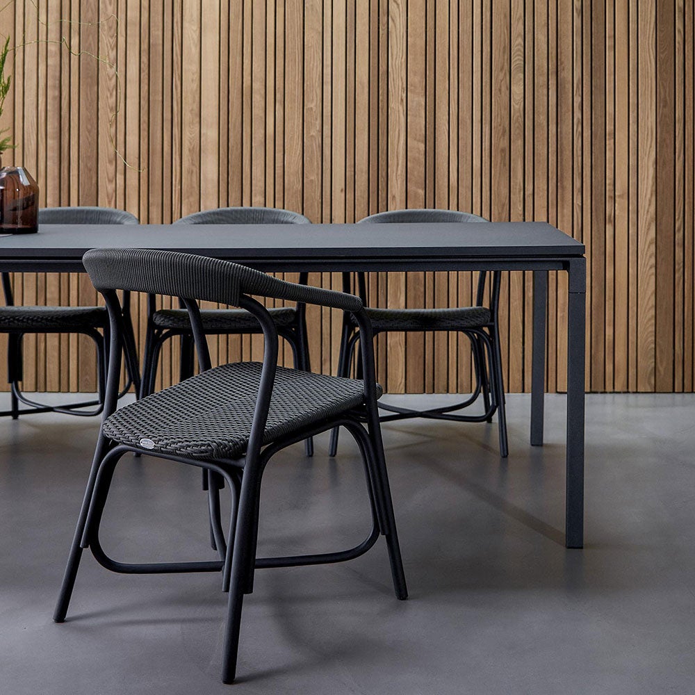 Noble karmstol rotting Svart