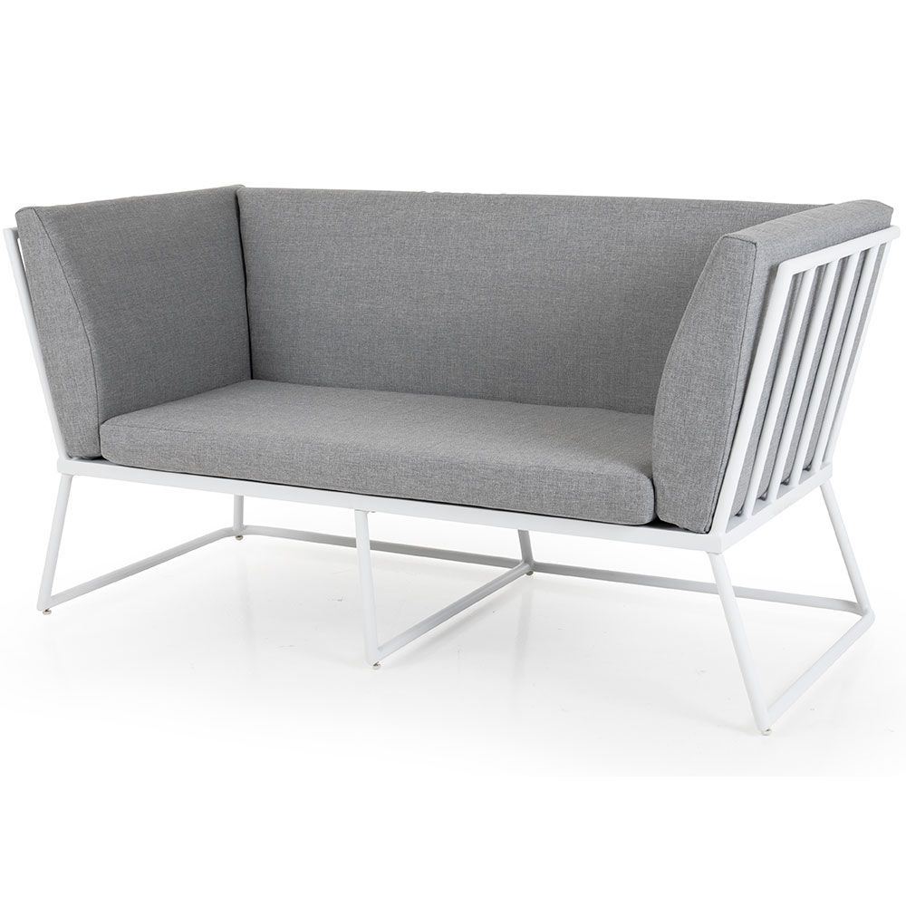 Brafab, Vence 2-sits soffa vit/grå