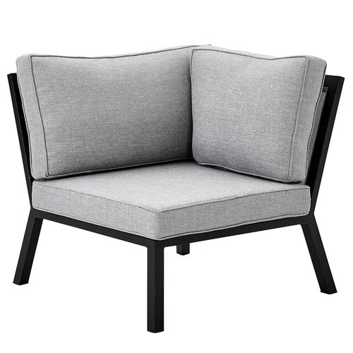 Belfort hörndel inkl dynor Svart / Pearly grey