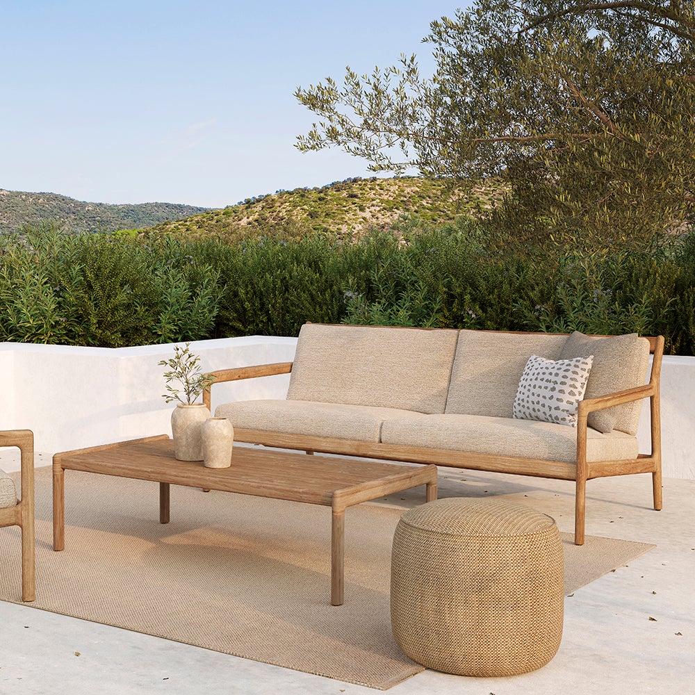 Jack 2-sits soffa Teak/Natural