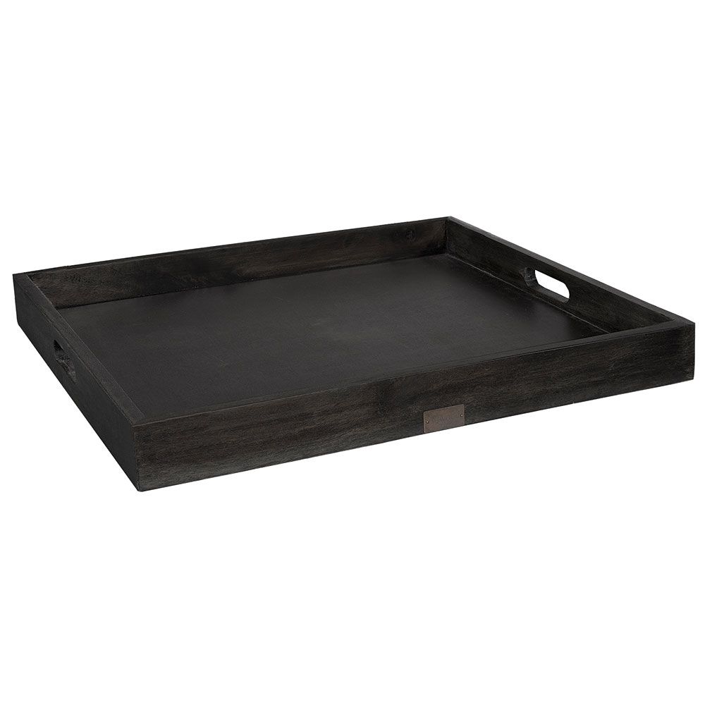 Serveringsbricka Kings Road 55 X 55 Cm Svart Trä