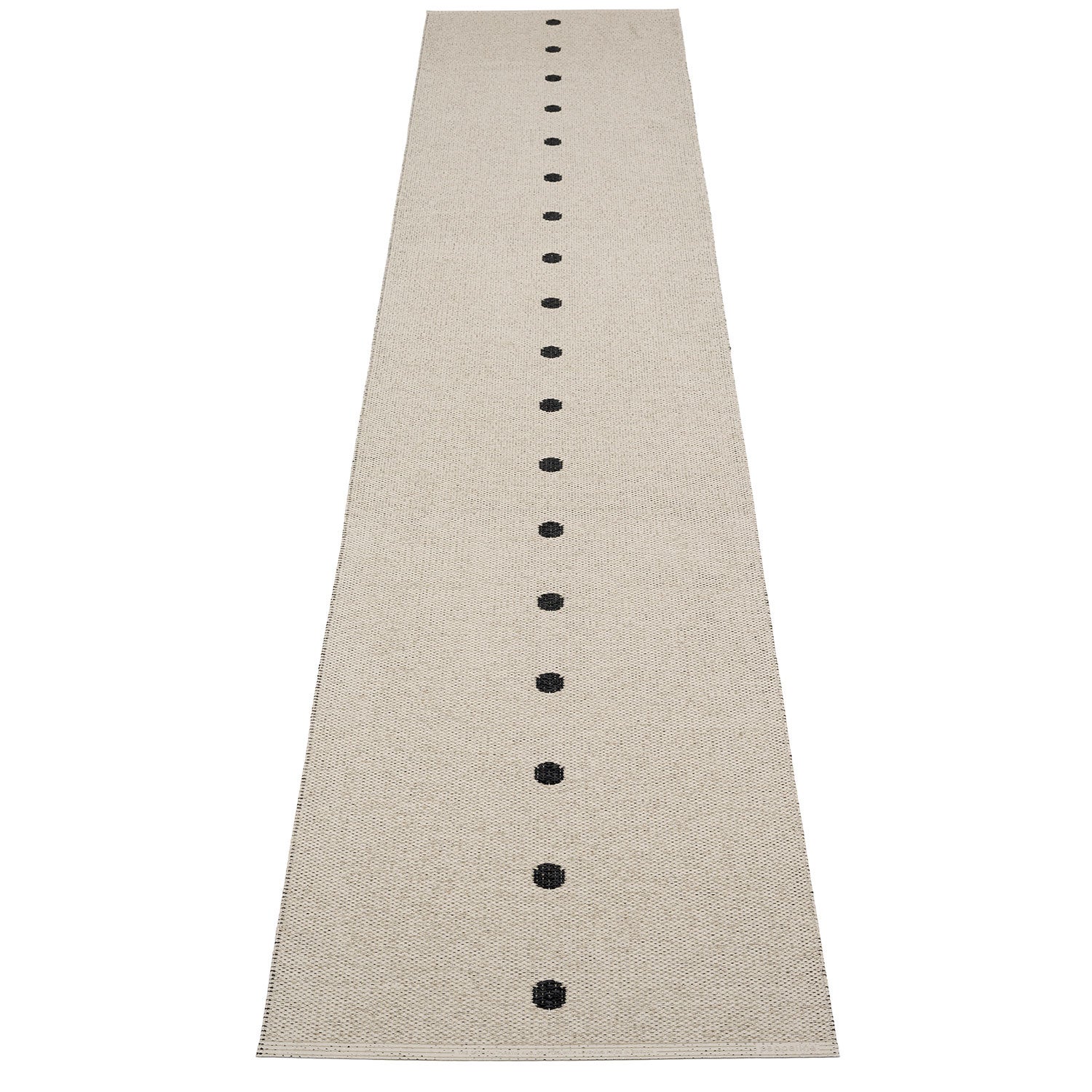 Peg matta 70x360 cm black / linen 