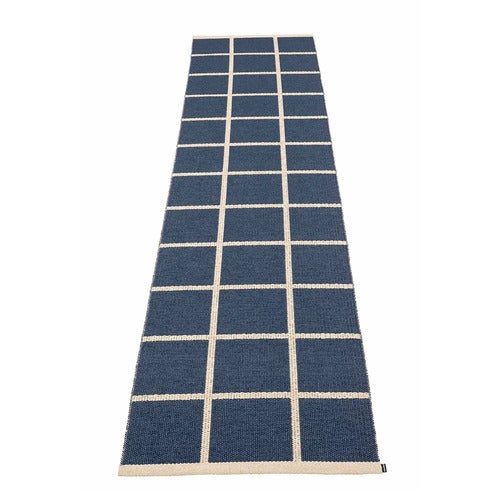 Vävd Matta Criss Dark Blue 70x300 cm