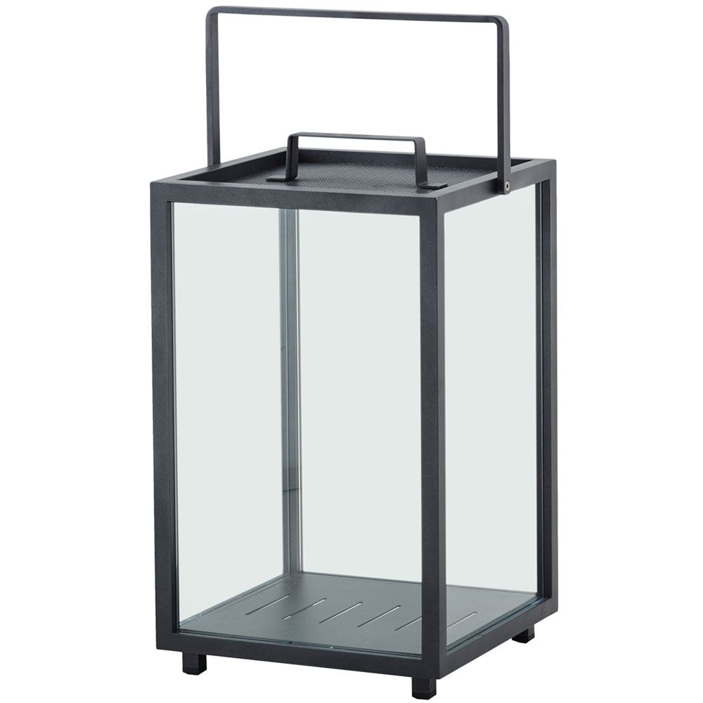 Lighthouse ljuslykta stor Lava Grey