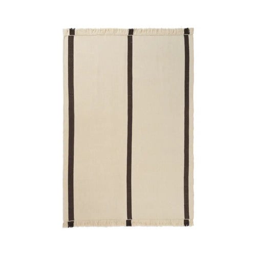 Calm Kelim Matta 140x200 cm - Off-white/Coffee