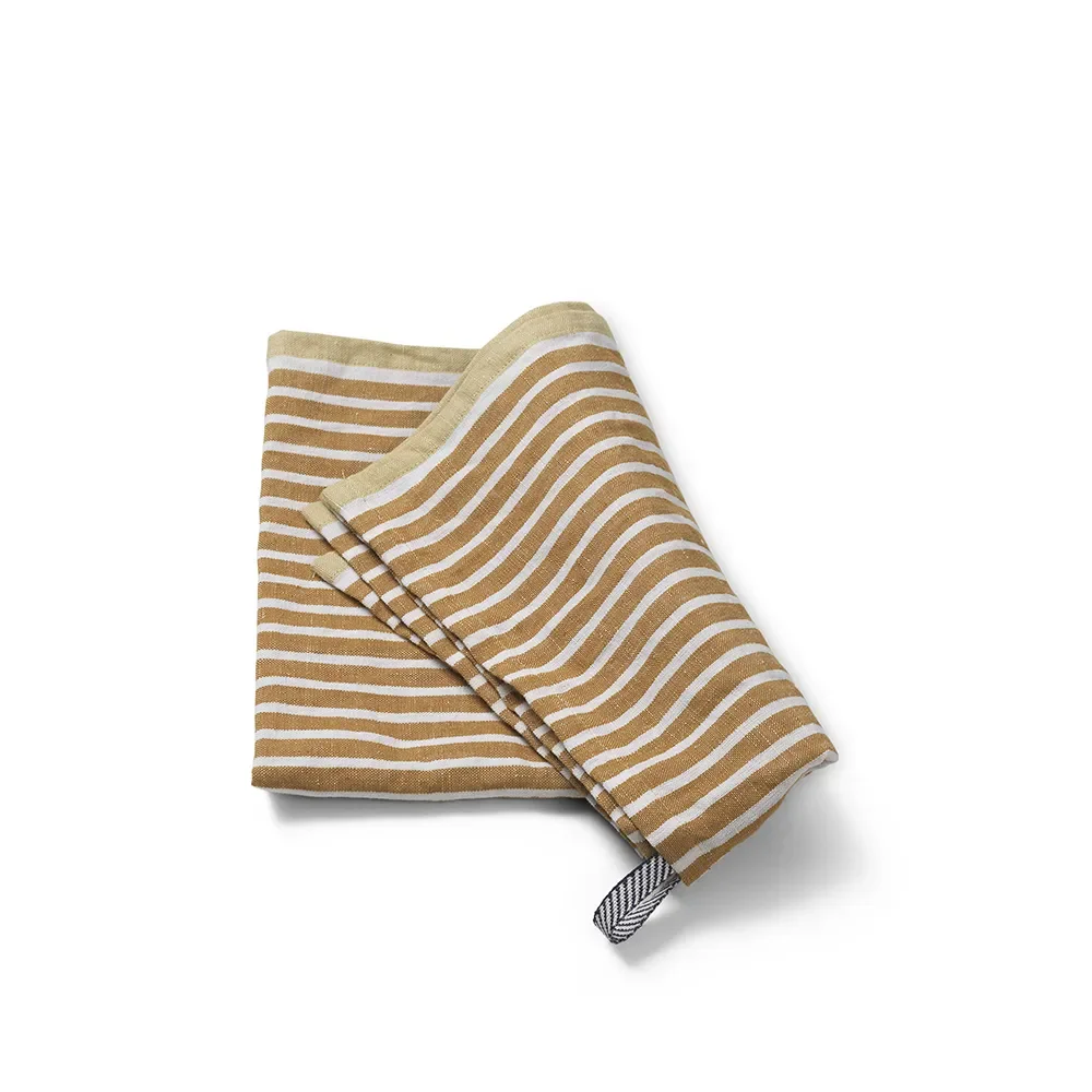 Kökshandduk Hale  Golden Brown/Silver Fern