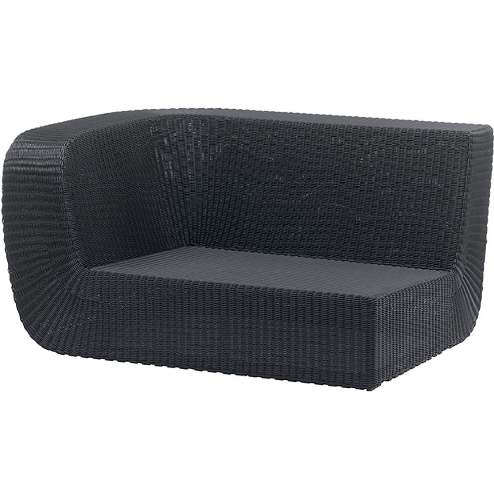 Cane-Line Savannah 2-Pers. Soffa Höger Modul Black