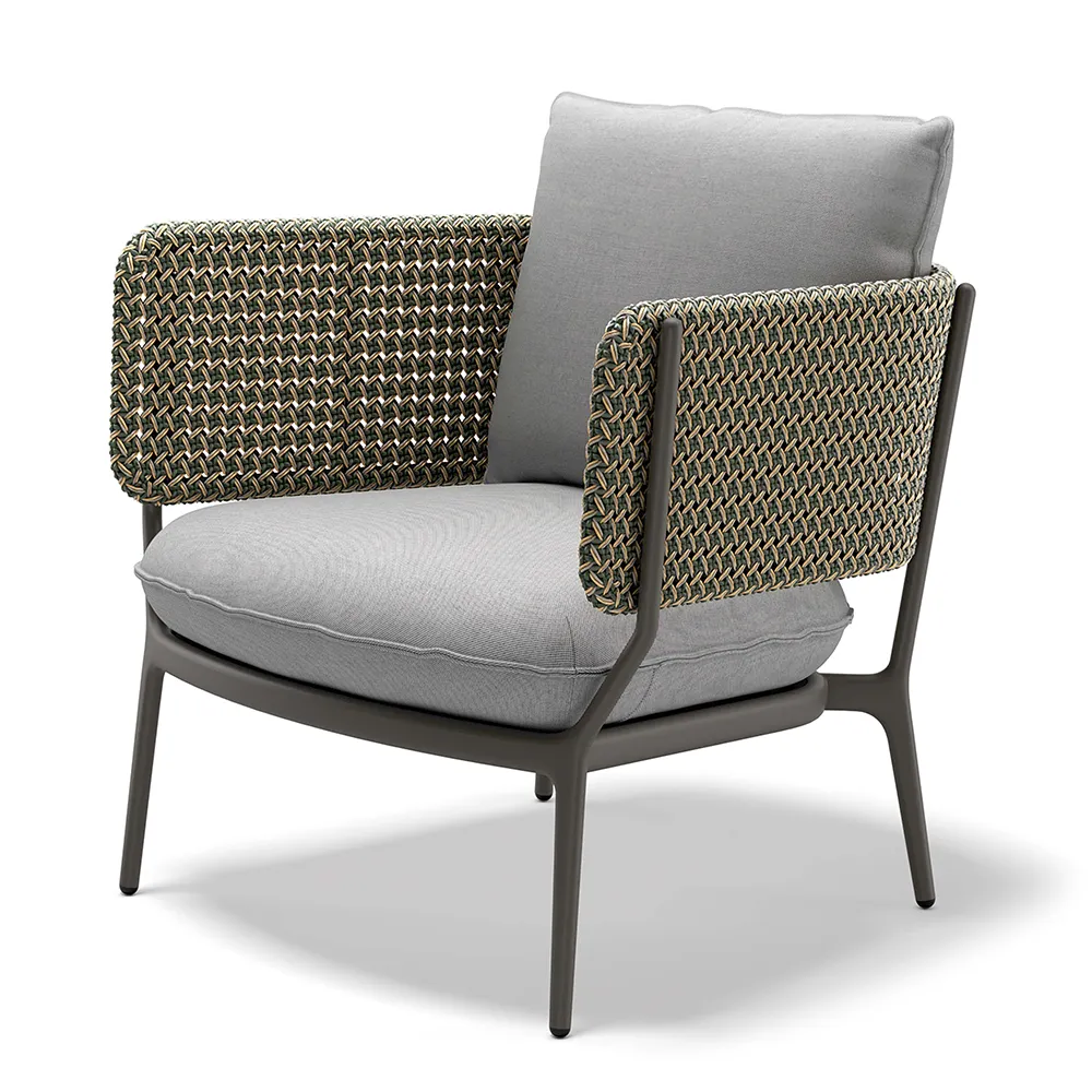 Dedon, Bellmonde loungestol AEU black pepper 0317 pine 0180