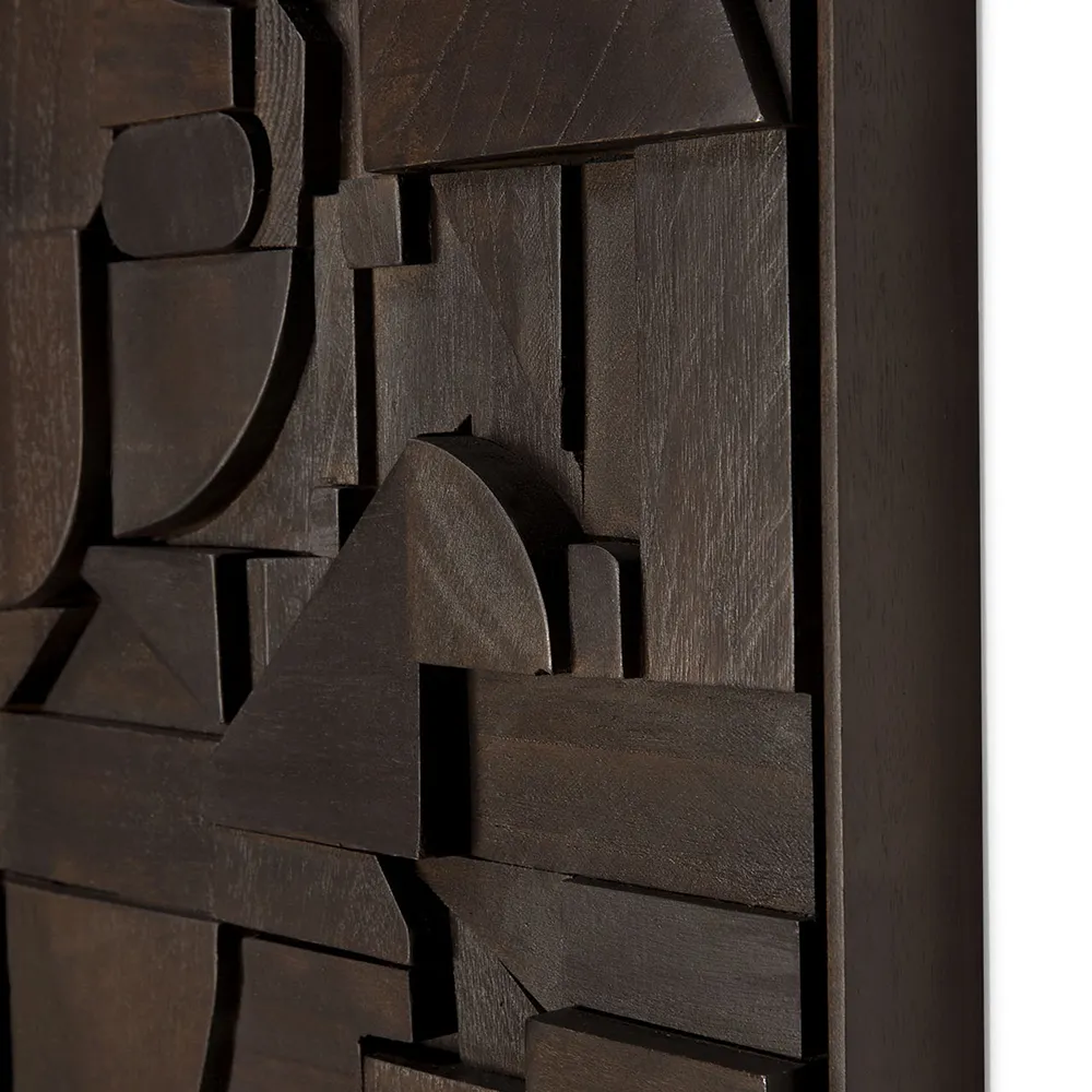 Bricks Väggdekor 60x50 cm Brun