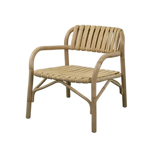 Bliss loungefåtölj INDOOR Halvpolerad Natural, rotting