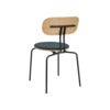 Curious Matstol Ek/Svart Metall Quantum Blue