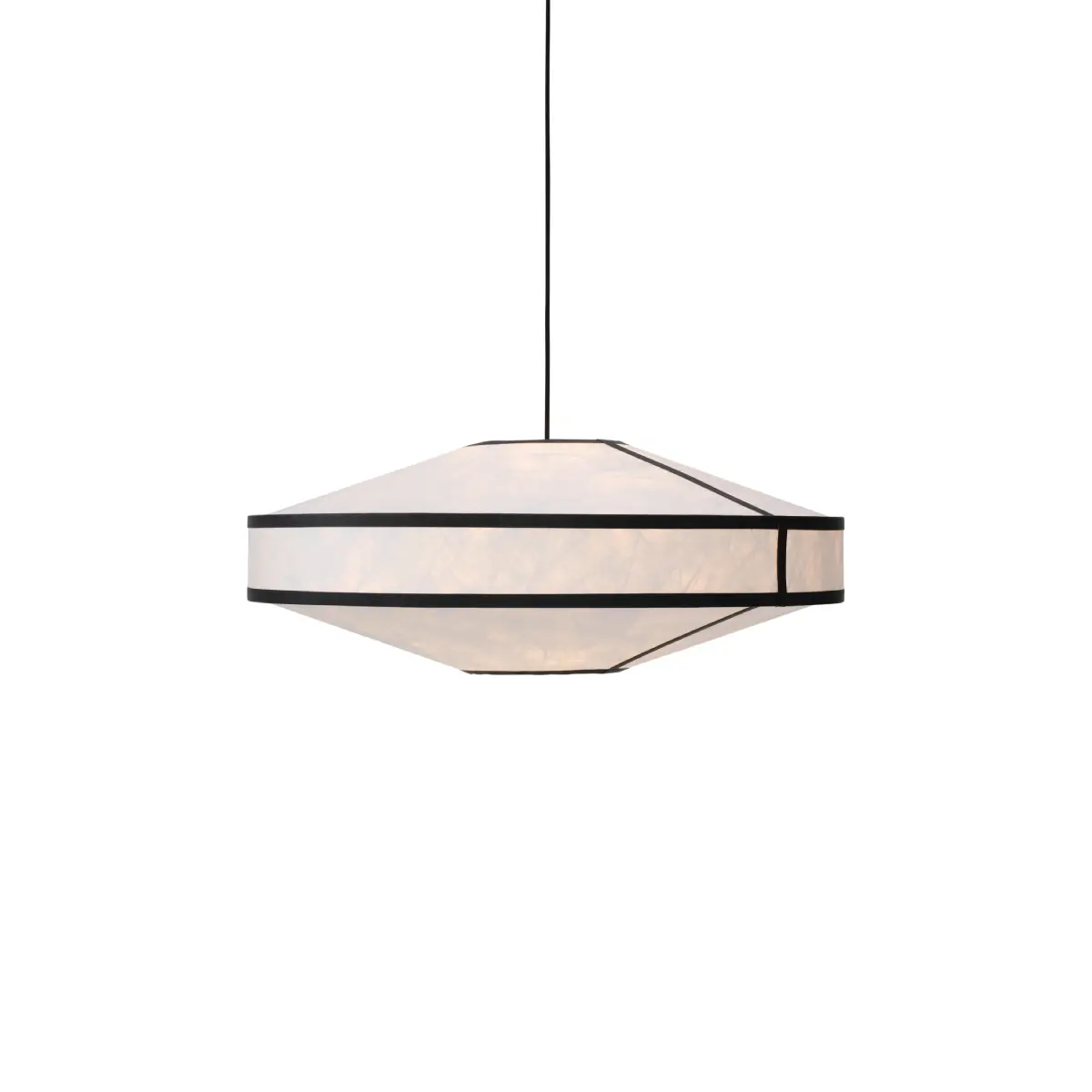 New Works, Kite Pendellampa Vit Och Svart Ø75