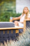 Angle Loungesoffa Teak Inkl Grå Air Touch Dynset 
