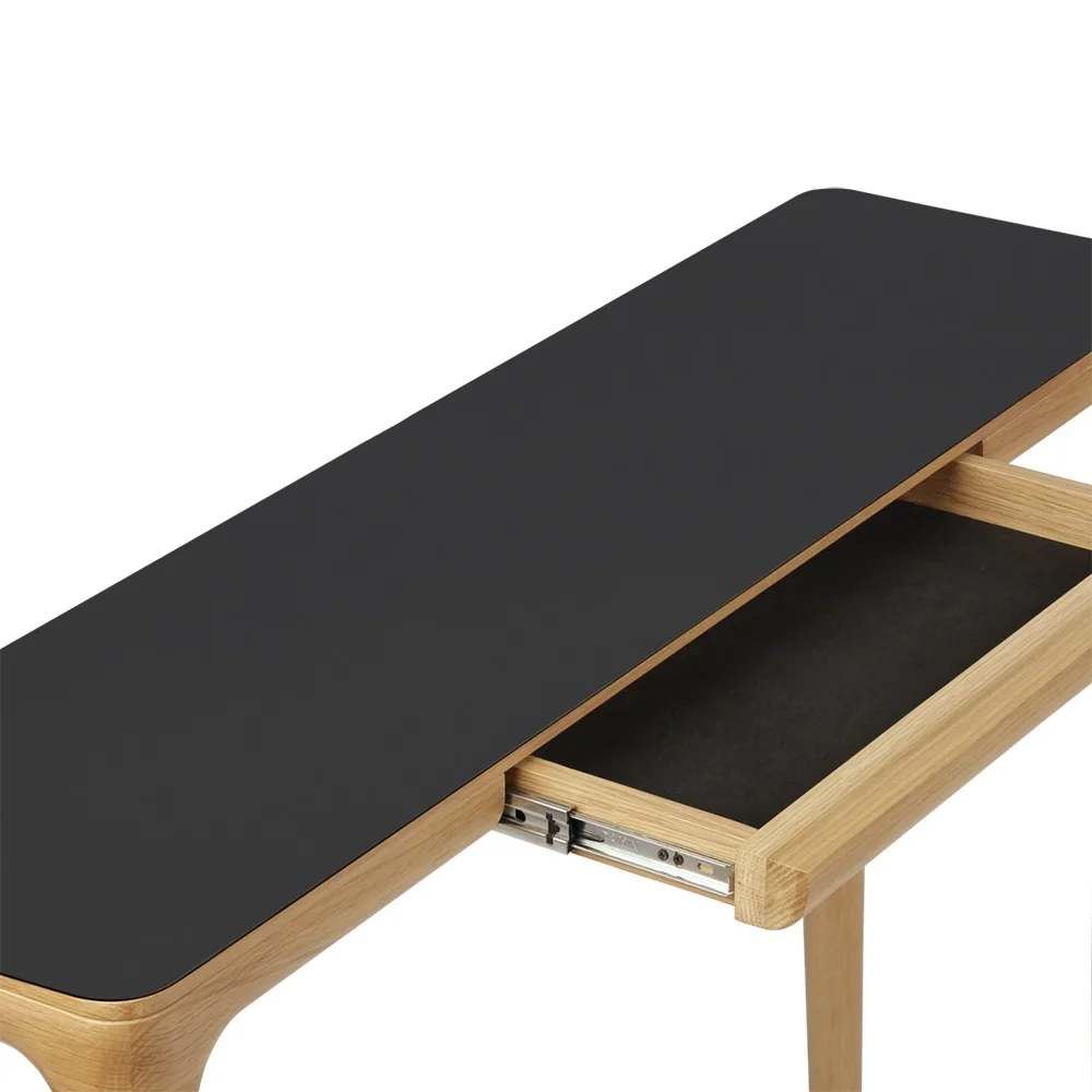 Heart'n'Soul Avlastningsbord 110x30x82 Ek/Svart