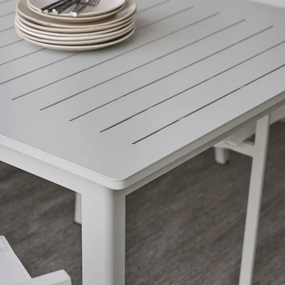 Lomma matbord 100x194-312 cm Ljusgrå