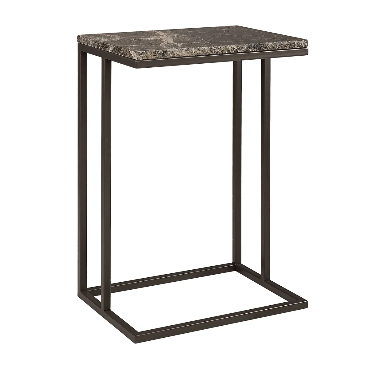 Sidobord i Marmor Taro Wide Ash brown