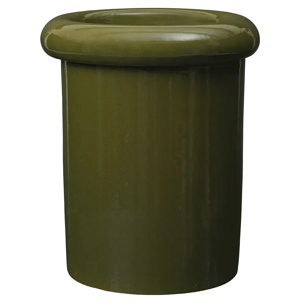 Produktfoto för Ferm Living - Rollo Pot - Blomkruka - H36 - Moss Green - W31 x D31 x H36 cm