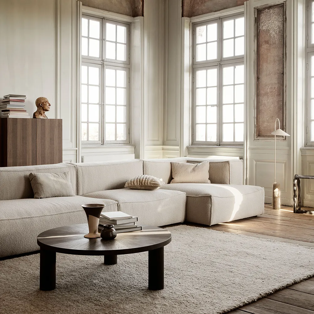 Catena Sofa Center L100 - Wool Boucle - Natural