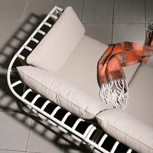 Collier hörndel  Pearl white / Teddy beige